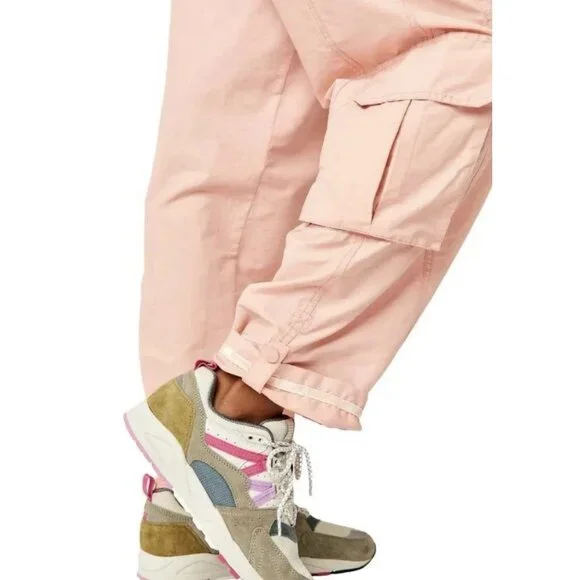 Free People FP Movement Mesmerize Me Cargo Pants in Sunkissed Pink Small Size - Picture 3 of 16